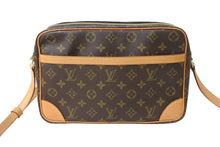 画像をギャラリービューアに読み込む, LOUIS VUITTON ルイヴィトン モノグラム トロカデロ27 ショルダーバッグ M51274 PVC ヌメ革 ブラウン ゴールド金具 美品 中古 4b003024