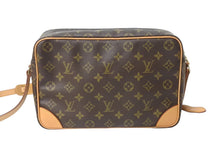 画像をギャラリービューアに読み込む, LOUIS VUITTON ルイヴィトン モノグラム トロカデロ27 ショルダーバッグ M51274 PVC ヌメ革 ブラウン ゴールド金具 美品 中古 4b003024