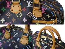Load image into Gallery viewer, 極美品 LOUIS VUITTON ルイヴィトン ハンドバッグ トゥルーヴィル ブラック 村上隆 M92662 マルチカラー ゴールド金具 中古 4b003037