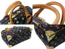 Load image into Gallery viewer, 極美品 LOUIS VUITTON ルイヴィトン ハンドバッグ トゥルーヴィル ブラック 村上隆 M92662 マルチカラー ゴールド金具 中古 4b003037