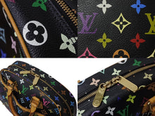 Load image into Gallery viewer, 極美品 LOUIS VUITTON ルイヴィトン ハンドバッグ トゥルーヴィル ブラック 村上隆 M92662 マルチカラー ゴールド金具 中古 4b003037