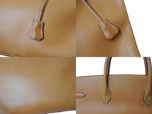 画像をギャラリービューアに読み込む, HERMES エルメス バーキン40 ナチュラル ヴァッシュ 40cm ○S刻印 ブロンズ金具 ハンドバッグ 美品 中古 4b003038