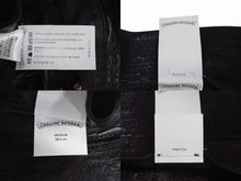 画像をギャラリービューアに読み込む, CHROME HEARTS クロムハーツ U-CHUM-LTHR セメタリークロスパッチ レザーバケットハット サイズM ダガー 美品 中古 4b003162