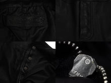 画像をギャラリービューアに読み込む, 極美品 CHROME HEARTS クロムハーツ OVERALL レザーオーバーオール サイズS クロスボール ダガージップ ブラック 中古 4b003164