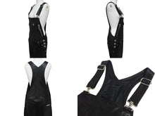 画像をギャラリービューアに読み込む, 極美品 CHROME HEARTS クロムハーツ OVERALL レザーオーバーオール サイズS クロスボール ダガージップ ブラック 中古 4b003164