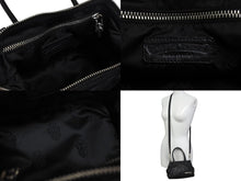 画像をギャラリービューアに読み込む, 極美品 CHROME HEARTS クロムハーツ MOCHITA ハンドバッグ ショルダーバッグ 2WAY フレアニー ダガージップ レザー シルバー925 中古 4b003165