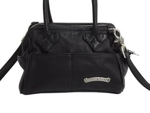 画像をギャラリービューアに読み込む, 極美品 CHROME HEARTS クロムハーツ MOCHITA ハンドバッグ ショルダーバッグ 2WAY フレアニー ダガージップ レザー シルバー925 中古 4b003165