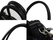 画像をギャラリービューアに読み込む, 極美品 CHROME HEARTS クロムハーツ MOCHITA ハンドバッグ ショルダーバッグ 2WAY フレアニー ダガージップ レザー シルバー925 中古 4b003165