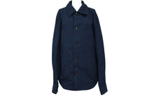 Load image into Gallery viewer, BOTTEGA VENETA ボッテガヴェネタ コットン シャツ ジャケット ネイビー マチューブレイジー 2023年 735899 サイズ50 美品 中古 4b003168