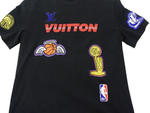 画像をギャラリービューアに読み込む, LOUISVUITTON ルイヴィトン NBA ヴァージル半袖Ｔシャツ RM212M DT3 HLY21W コットン ブラック サイズXXL 美品 中古 4b003174