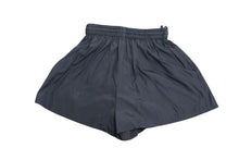 画像をギャラリービューアに読み込む, PRADA プラダ ショートパンツ ショーツ P218G サイズ36 シルク トライアングルロゴ 三角プレート ネイビー 美品 中古 4b003178