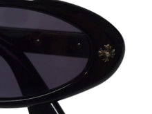 画像をギャラリービューアに読み込む, CHROME HEARTS クロムハーツ tart2 最初期 サングラス CHクロス プラスチック シルバー925 ブラック 美品 中古 4b003179