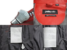 画像をギャラリービューアに読み込む, pellepelle ペレペレ SODA CLUB ソーダクラブ レザージャケット サイズ42 パッチ スタッズ ラインストーン レッド ブラック 美品 中古 4b003184