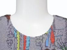 画像をギャラリービューアに読み込む, 極美品 me ISSEY MIYAKE ミーイッセイミヤケ タンクトップ ノースリーブカットソー MI03FR362 ポリエステル グレー 総柄 中古 4b003189