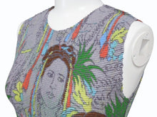 画像をギャラリービューアに読み込む, 極美品 me ISSEY MIYAKE ミーイッセイミヤケ タンクトップ ノースリーブカットソー MI03FR362 ポリエステル グレー 総柄 中古 4b003189