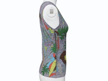 画像をギャラリービューアに読み込む, 極美品 me ISSEY MIYAKE ミーイッセイミヤケ タンクトップ ノースリーブカットソー MI03FR362 ポリエステル グレー 総柄 中古 4b003189