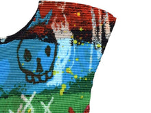 画像をギャラリービューアに読み込む, 極美品 ISSEY MIYAKE イッセイミヤケ ハイネックカットソー ノースリーブ MI33FK247 ブラック マルチカラー 中古 4b003190