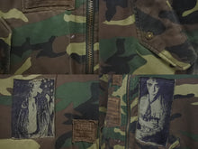 画像をギャラリービューアに読み込む, RAF SIMONS ラフシモンズ パッチワークボンバージャケット サイズXXL MA-1 01AW Riot! Riot! Riot! テロ期 カモフラ柄 美品 中古 4b003196