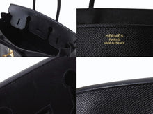 Load image into Gallery viewer, HERMES エルメス BIRKIN バーキン 30 ヴォーエプソン ブラック ゴールド金具 T刻印 2015年製 美品 中古 4b003197