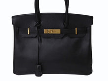 Load image into Gallery viewer, HERMES エルメス BIRKIN バーキン 30 ヴォーエプソン ブラック ゴールド金具 T刻印 2015年製 美品 中古 4b003197