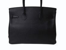 Load image into Gallery viewer, HERMES エルメス BIRKIN バーキン 30 ヴォーエプソン ブラック ゴールド金具 T刻印 2015年製 美品 中古 4b003197