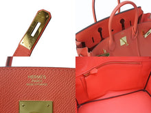 Load image into Gallery viewer, 極美品 HERMES エルメス ハンドバッグ バーキン30 ピンク系 ヴォーエプソン ゴールド金具 T刻印 中古 4b003198