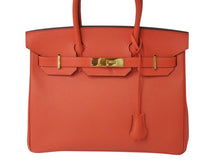 Load image into Gallery viewer, 極美品 HERMES エルメス ハンドバッグ バーキン30 ピンク系 ヴォーエプソン ゴールド金具 T刻印 中古 4b003198