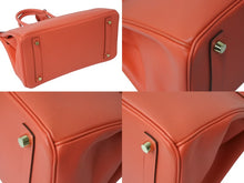 Load image into Gallery viewer, 極美品 HERMES エルメス ハンドバッグ バーキン30 ピンク系 ヴォーエプソン ゴールド金具 T刻印 中古 4b003198