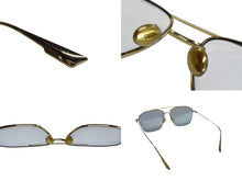 Load image into Gallery viewer, 極美品 Christian Dior クリスチャンディオール サングラス アイウェア J5G サイズ145 メタルフレーム ブルー ゴールド プラスチック 中古 4b003200