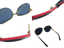 画像をギャラリービューアに読み込む, Christian Dior クリスチャンディオール サングラス アイウェア RMU KU サイズ63□16 135 ピンク レッド ブラック ゴールド 美品 中古 4b003202