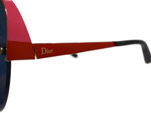 画像をギャラリービューアに読み込む, Christian Dior クリスチャンディオール サングラス アイウェア RMU KU サイズ63□16 135 ピンク レッド ブラック ゴールド 美品 中古 4b003202