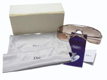 Load image into Gallery viewer, 極美品 Christian Dior クリスチャンディオール DIOR AIR/F シールド サングラス AURFL サイズ115 リムレス ライトブラウン 中古 4b003203