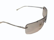Load image into Gallery viewer, 極美品 Christian Dior クリスチャンディオール DIOR AIR/F シールド サングラス AURFL サイズ115 リムレス ライトブラウン 中古 4b003203