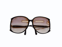 画像をギャラリービューアに読み込む, Christian Dior クリスチャンディオール サングラス アイウェア 2496A サイズ60□13 ブラック ゴールド ブラウン 美品 中古 4b003204