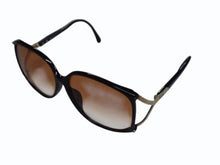画像をギャラリービューアに読み込む, Christian Dior クリスチャンディオール サングラス アイウェア 2496A サイズ60□13 ブラック ゴールド ブラウン 美品 中古 4b003204
