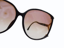 画像をギャラリービューアに読み込む, Christian Dior クリスチャンディオール サングラス アイウェア 2496A サイズ60□13 ブラック ゴールド ブラウン 美品 中古 4b003204