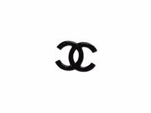 Load image into Gallery viewer, 極美品 CHANEL シャネル ココマーク ピアス 重量約2.5g 07A刻印 レジン メタル シルバー ブラック ラメ 片耳用 中古 4b003210