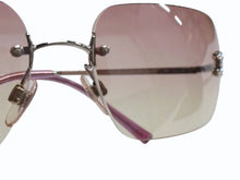Load image into Gallery viewer, 極美品 CHANEL シャネル リムレス サングラス 4017-D c.124/58 サイズ62□17 120 ココマーク ラインストーン ピンク 中古 4b003214