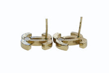 Load image into Gallery viewer, CHANEL シャネル ピアス ココマーク ラインストーン 06A アクセサリー GP ゴールド ピンク 美品 中古 4b003206
