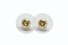 Load image into Gallery viewer, 極美品 CHANEL シャネル ココマーク ピアス 04A刻印 ラインストーン ゴールド クリア 両耳用 中古 4b003225