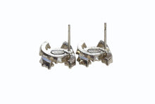 Load image into Gallery viewer, 極美品 CHANEL シャネル ココマーク ピアス 重量約3.2g A17K刻印 シルバー マルチカラー ラインストーン メタル 両耳用 中古 4b003226