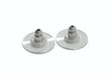 Load image into Gallery viewer, CHANEL シャネル ピアス ココマーク 10V刻印 メタル ラインストーン シルバー 重量約1.5g 両耳用 美品 中古 4b003220