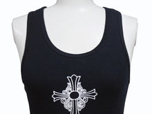 画像をギャラリービューアに読み込む, 極美品 CHROME HEARTS クロムハーツ タンクトップ サイズM オールドクロス CHクロス アーチロゴ FUCK YOU プリント ブラック 中古 4b003228