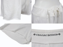 画像をギャラリービューアに読み込む, 極美品 CHROME HEARTS クロムハーツ スウェットショーツ ショートパンツ サイズS CHプラス スクロールrラベルロゴ レディース 中古 4b003229