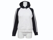 画像をギャラリービューアに読み込む, CHROME HEARTS クロムハーツ ラグランフーディー パーカー サイズS オールドモデル ホワイト ブラック 刺繍 レディース 美品 中古 4b003230