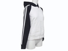 画像をギャラリービューアに読み込む, CHROME HEARTS クロムハーツ ラグランフーディー パーカー サイズS オールドモデル ホワイト ブラック 刺繍 レディース 美品 中古 4b003230