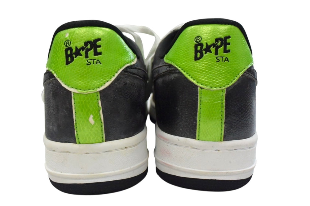 A BATHING APE × UNKLE FUTURA BAPESTA A BATHING APE Uncle Futura BAPESTA 00s Snake Embossed Sneakers Green Black 28.5cm Used 4b003232