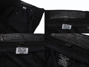 CHROME HEARTS Fatigue Arch Logo Button Cargo Shorts Shorts Cotton Black SV925 Size 33 Good Condition Used 4b003235
