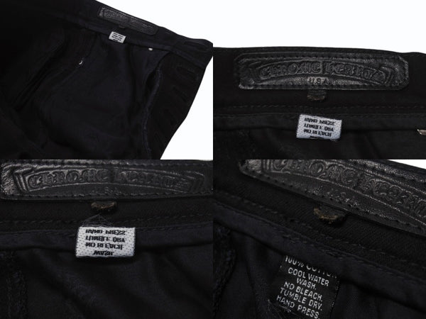 CHROME HEARTS Fatigue Arch Logo Button Cargo Shorts Shorts Cotton Black SV925 Size 33 Good Condition Used 4b003235