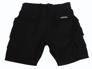 CHROME HEARTS Fatigue Arch Logo Button Cargo Shorts Shorts Cotton Black SV925 Size 33 Good Condition Used 4b003235